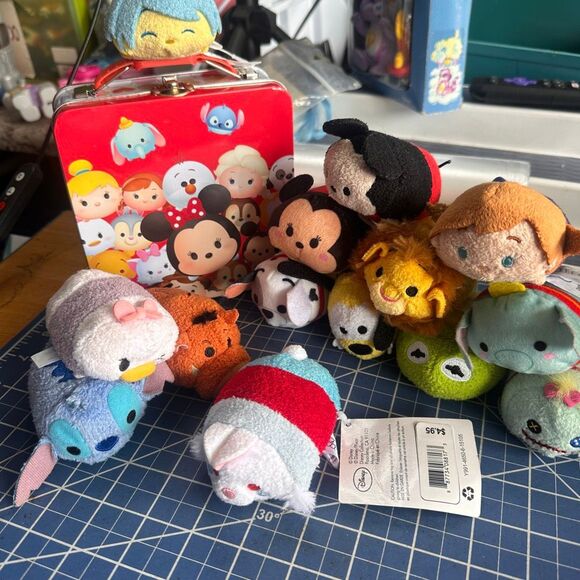 Disney TSUM TSUM mini plush lunchbox bundle 14 pcs 213 - Picture 2 of 2